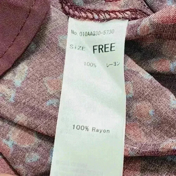 Moussy Wrap Pattern Short sleeve Ruffle Mini Shirt Dress One size/‎ S/M - Picture 9 of 10